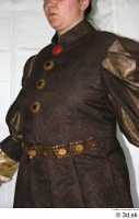  Photos Medieval Woman in brown dress 1 brown dress historical Clothing medieval upper body 0001.jpg